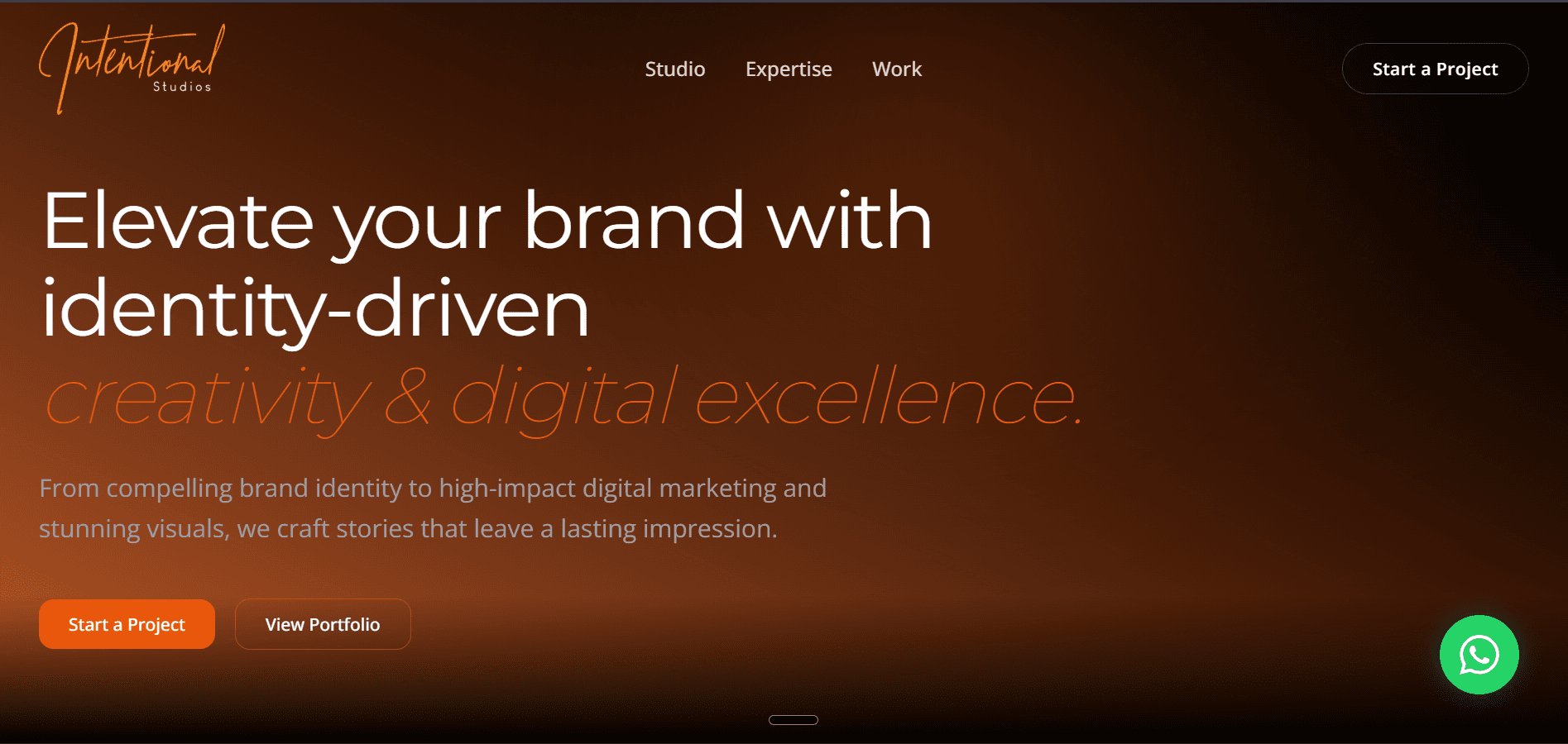 Intentional Studios — Agency Website