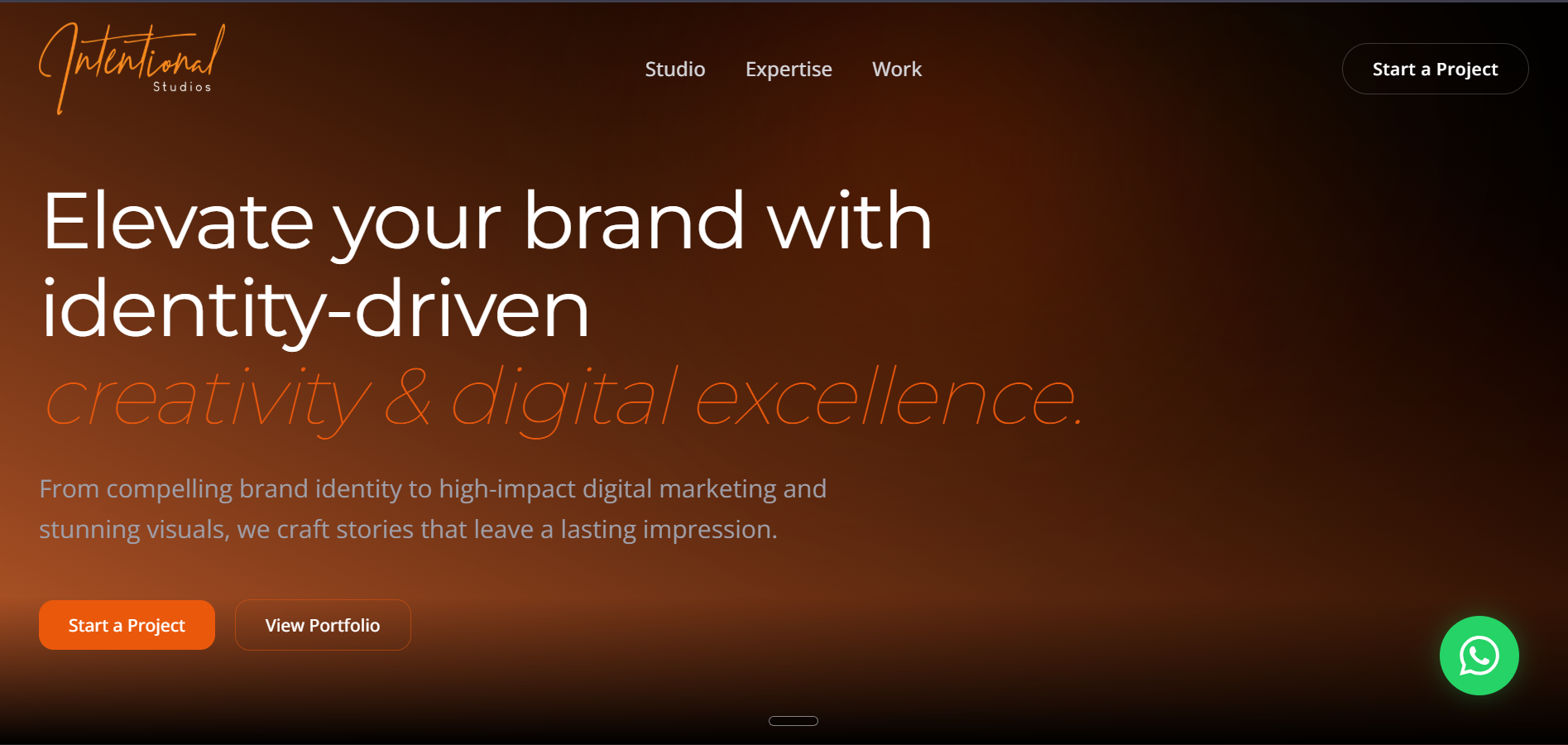 Intentional Studios — Branding Agency Website