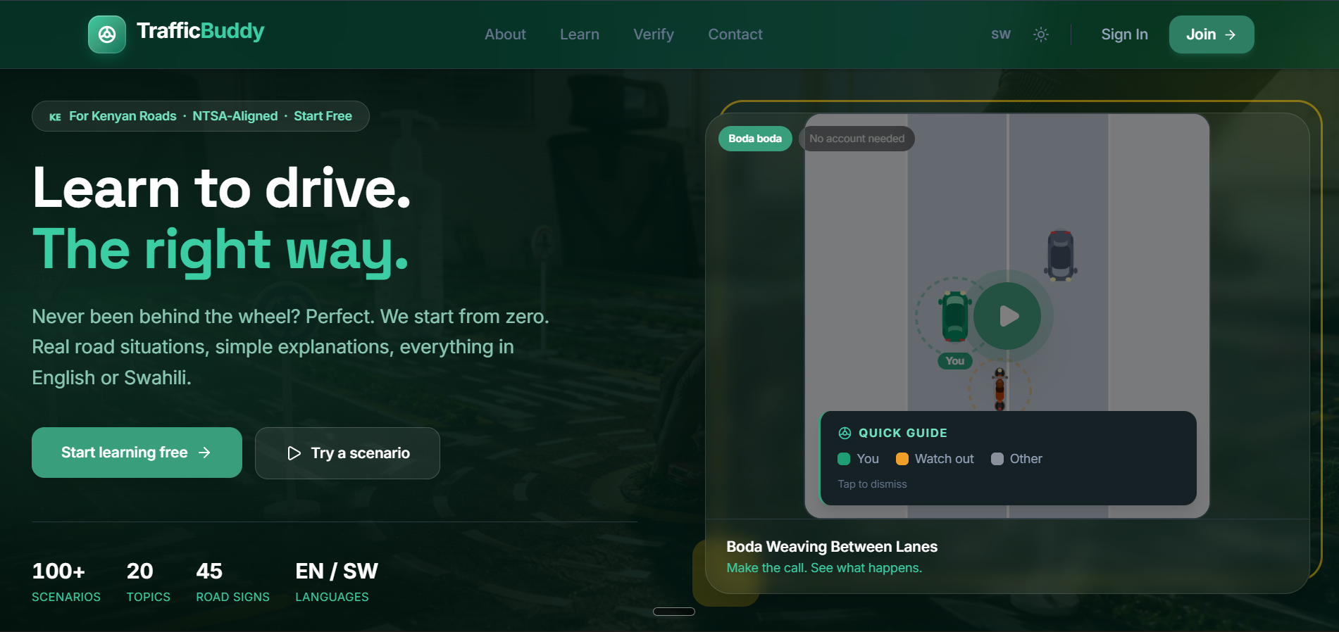 Traffic Buddy – NTSA Driving Theory Platform